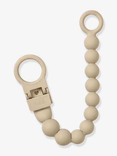 BIBS fopspeenkoord met kralen beige+ecru+petrolblauw+rouge+saliegroen - vertbaudet enfant 