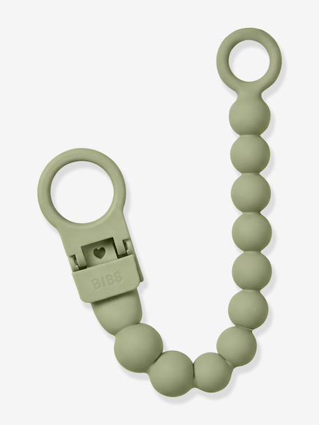 Attache-tétine perles beige+bleu pétrole+blush+écru+vert sauge - vertbaudet enfant 