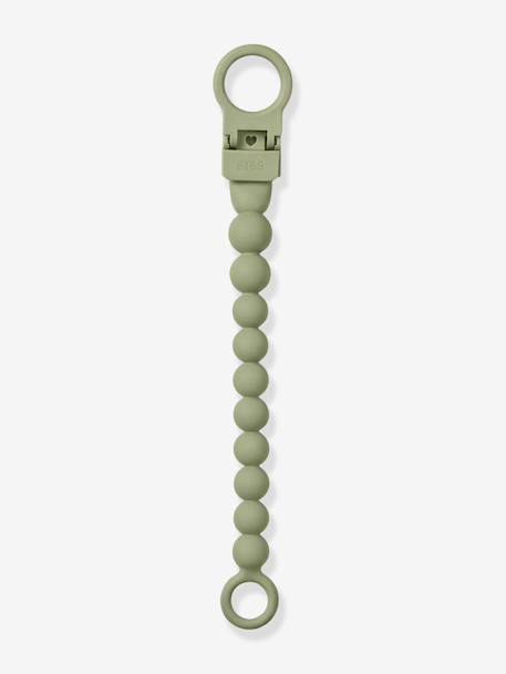 Attache-tétine perles beige+bleu pétrole+blush+écru+vert sauge - vertbaudet enfant 