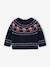Pull jacquard bébé garçon manches longues marine - vertbaudet enfant 