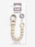 Attache-tétine perles beige+bleu pétrole+blush+écru+vert sauge - vertbaudet enfant 