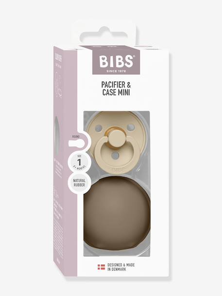 Sucette avec mini boîte beige+écru - vertbaudet enfant 