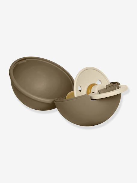 BIBS Colour fopspeen met minidoos beige+ecru - vertbaudet enfant 