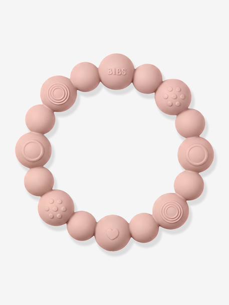 Anneau de dentition perles bleu ciel+bleu pétrole+blush+vert sauge - vertbaudet enfant 