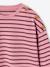 T-shirt marinière manches longues fille marine+mauve+rose bonbon - vertbaudet enfant 