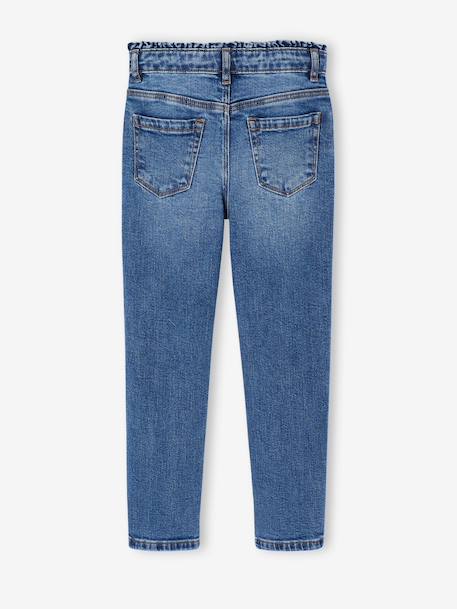 Slim jeans meisje lichtblauw+middenblauw - vertbaudet enfant 