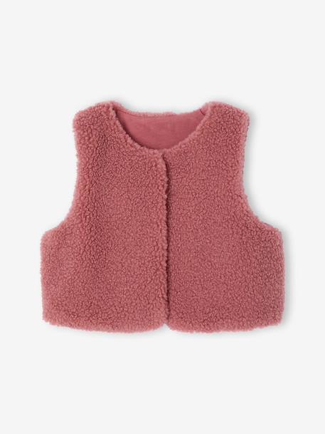 Babyset jurk + vestje + haarband oudroze+vanille - vertbaudet enfant 