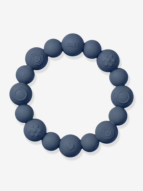 Anneau de dentition perles bleu ciel+bleu pétrole+blush+vert sauge - vertbaudet enfant 