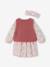 Babyset jurk + vestje + haarband oudroze+vanille - vertbaudet enfant 