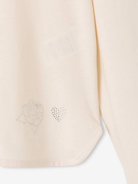 Meisjes T-shirt met lange mouwen ecru - vertbaudet enfant 