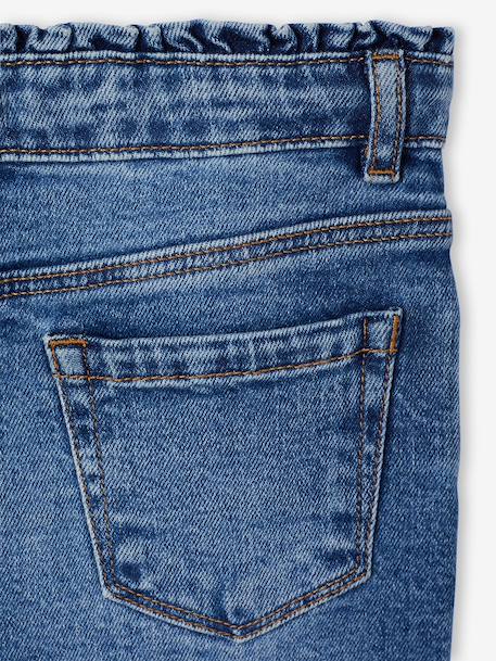 Slim jeans meisje lichtblauw+middenblauw - vertbaudet enfant 