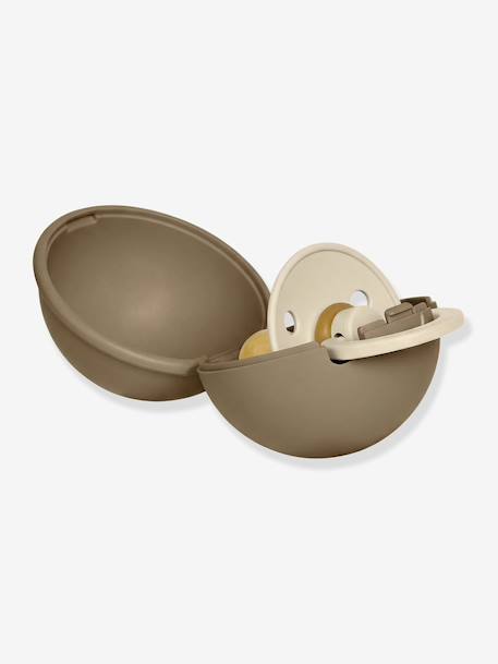 Sucette avec mini boîte beige+écru - vertbaudet enfant 