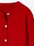 Gebreid vest met knopen voor meisjes rood - vertbaudet enfant 