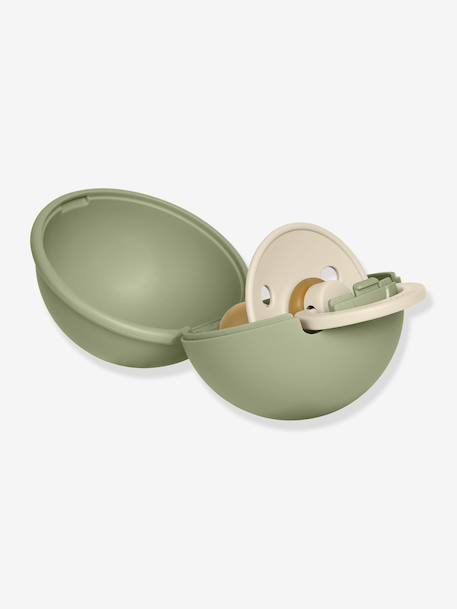 Sucette avec mini boîte beige+écru - vertbaudet enfant 