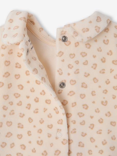 Set van 2 babymeisjespyjama's gemêleerd beige - vertbaudet enfant 