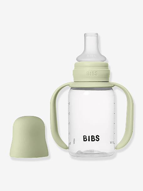 Biberon tasse d'apprentissage 150 ml écru+vert sauge - vertbaudet enfant 