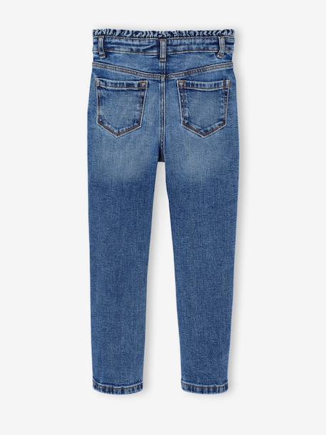 Jean slim fille morpho médium bleu clair+bleu moyen - vertbaudet enfant 