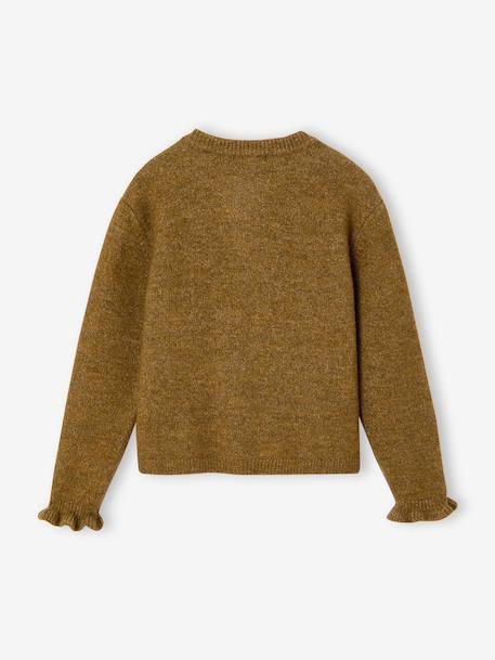 Vest meisje met lange mouwen lichtroze+olijf - vertbaudet enfant 