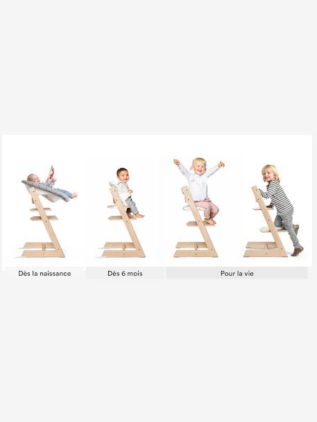 Chaise haute Tripp Trapp BLANCHE+BLANCHIE+brun+écru+gris+GRIS TEMPETE+mauve+NATUREL+NOIR+vert - vertbaudet enfant 