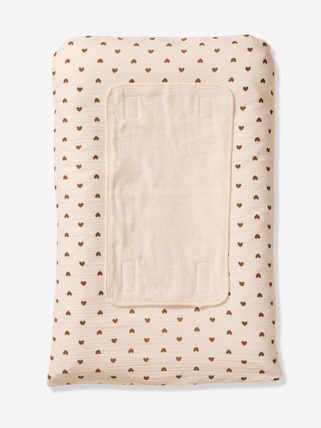 Lot de 2 housses de matelas à langer chocolat - vertbaudet enfant 