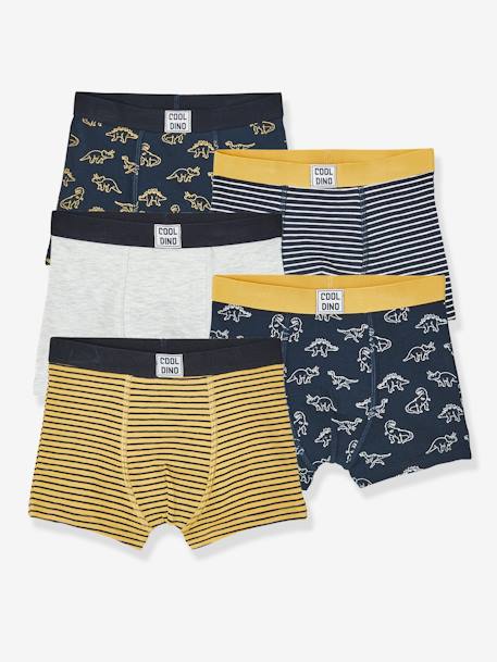 Lot de 5 boxers stretch garçon Dino LOT 5 - vertbaudet enfant 