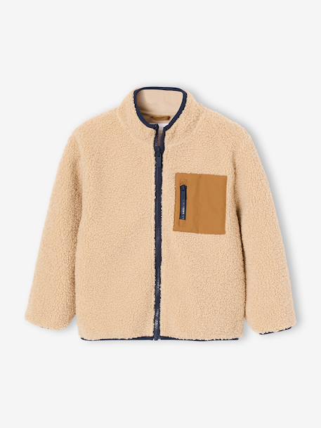 3-in-1 parka voor jongens leiblauw+pecannoot - vertbaudet enfant 