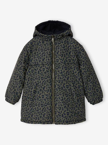 Parka réversible enfant kaki - vertbaudet enfant 