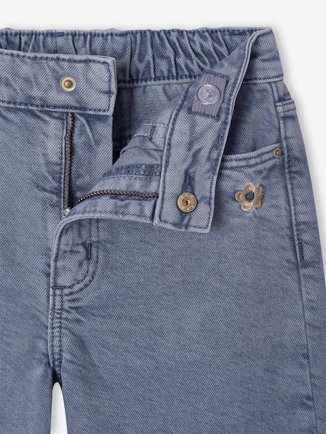 Pantalon fille large couleur bleu grisé+prune+rose+vert - vertbaudet enfant 