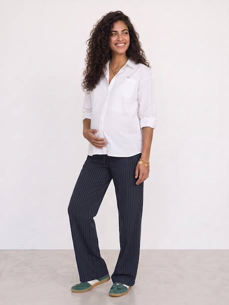 Zwangerschapsbroek met buikband marineblauw - vertbaudet enfant 