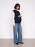 Pull de grossesse col volant marine - vertbaudet enfant 