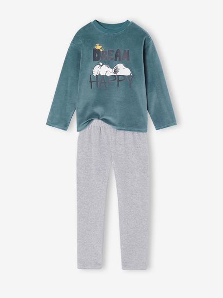 Pyjama Snoopy garçon vert d'eau - vertbaudet enfant 