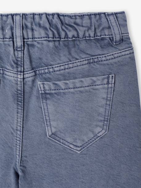 Pantalon fille large couleur bleu grisé+prune+rose+vert - vertbaudet enfant 