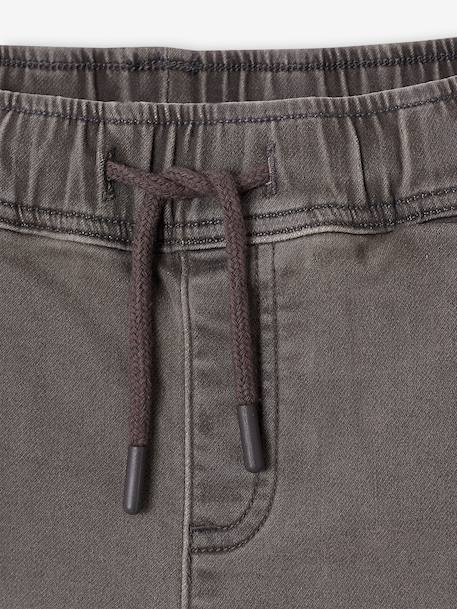 Garçon-Pantalon jogger en denim effet molleton facile à enfiler garçon