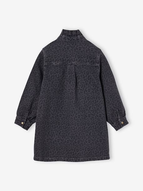 Robe imprimée fille denim gris - vertbaudet enfant 