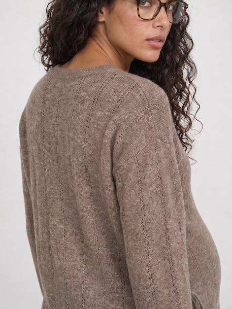 Zwangerschapsvest met overslag taupe - vertbaudet enfant 