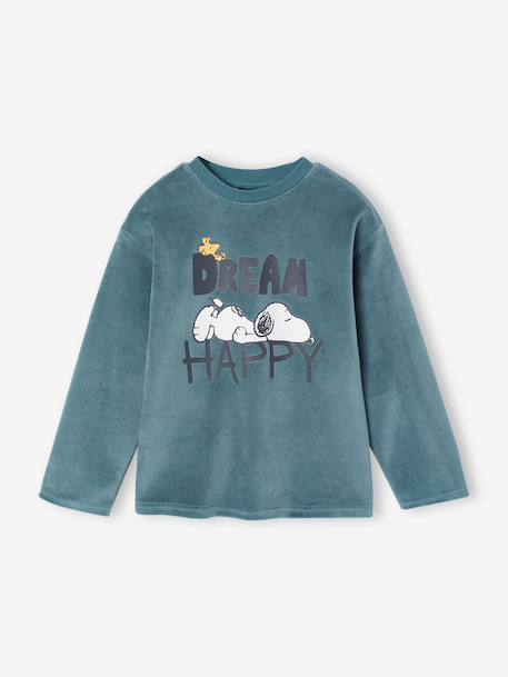 Pyjama Snoopy garçon vert d'eau - vertbaudet enfant 