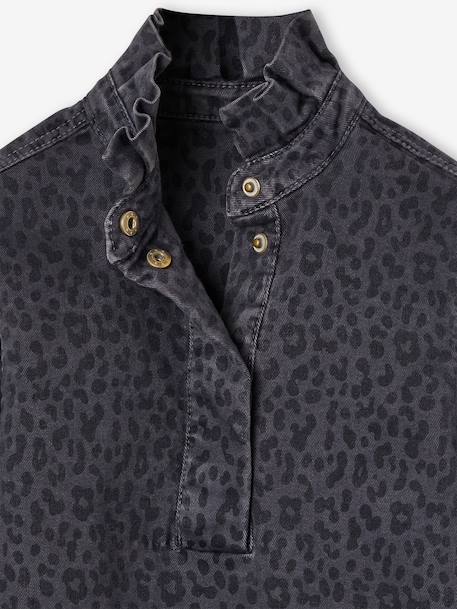 Robe imprimée fille denim gris - vertbaudet enfant 