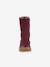 Meisjes Boots PULSE TEX STAR BOOTS WOOL FRODDO bordeauxrood+zwart - vertbaudet enfant 