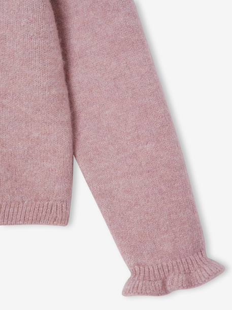 Vest meisje met lange mouwen lichtroze+olijf - vertbaudet enfant 