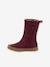 Meisjes Boots PULSE TEX STAR BOOTS WOOL FRODDO bordeauxrood+zwart - vertbaudet enfant 