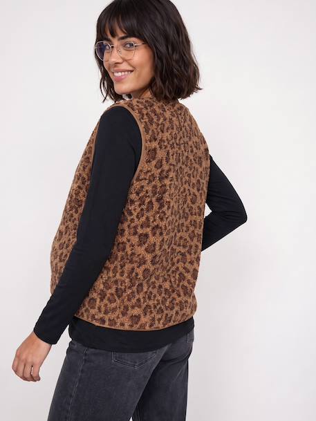 Gilet grossesse et allaitement marron - vertbaudet enfant 