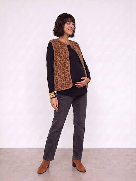 Gilet grossesse et allaitement marron - vertbaudet enfant 