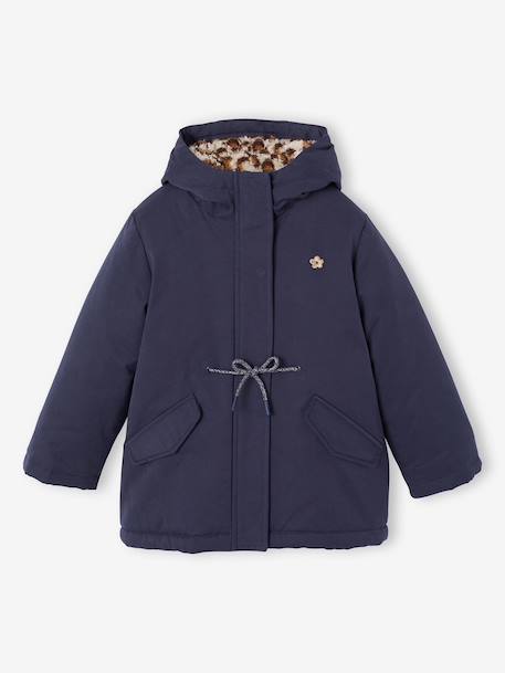 Fille-Manteau, veste-Parka 3 en 1 fille amovible