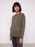 Sweat grossesse et allaitement kaki - vertbaudet enfant 