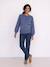 Pull de grossesse maille bleu - vertbaudet enfant 