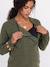 Pull grossesse et allaitement bordeaux+kaki - vertbaudet enfant 