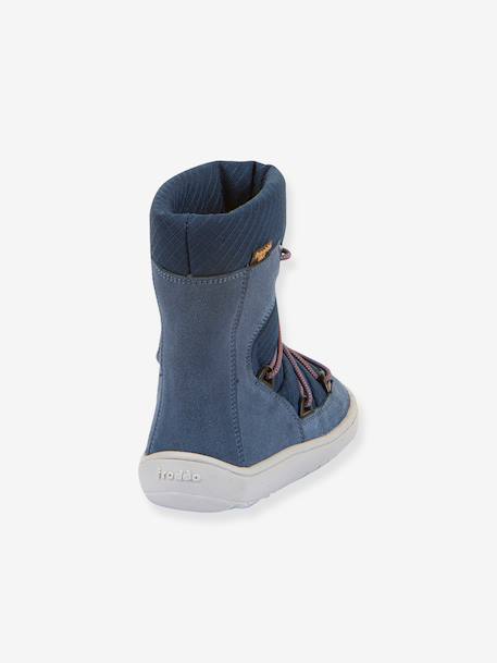 Bottes pieds nus enfants BAREFOOT TEX TRACK WOOL Froddo bleu+bleu pétrole+bordeaux+gris - vertbaudet enfant 