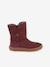 Blotevoetenlaarzen kinderen BAREFOOT TEX SUEDE Froddo bordeauxrood+goud+grijs+zwart - vertbaudet enfant 