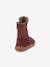 Bottes pieds nus enfants BAREFOOT TEX SUEDE Froddo bordeaux+gris+noir+or - vertbaudet enfant 
