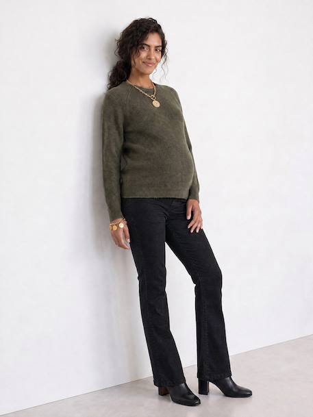 Zwangerschapsjeans slim flare zwart - vertbaudet enfant 